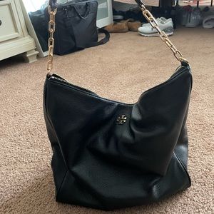Tory Burch black slouch shoulder bag